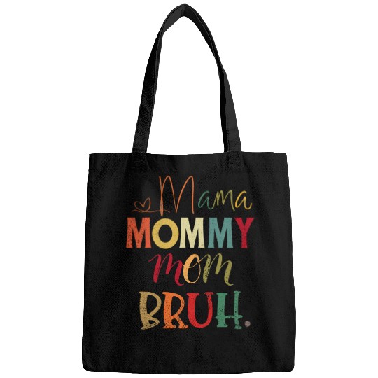 Mama Mommy Mom Bruh Mommy And Me Funny Mom Life Bags