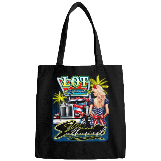 Lot lizard enthusiast Trucking Trucker Driver Funny Gag Bags