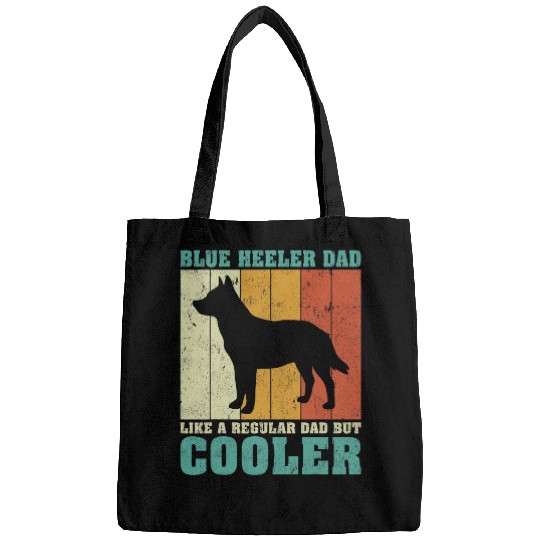 Mens vintages Retro Blue Heeler Dad Like A Regular Dad Fathers Day Bags