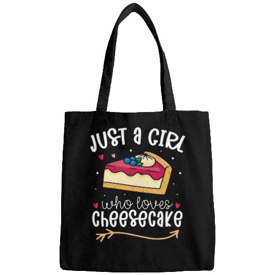 Just A Girl Who Loves Cheesecake Baking Baker Cheese Cake Bags