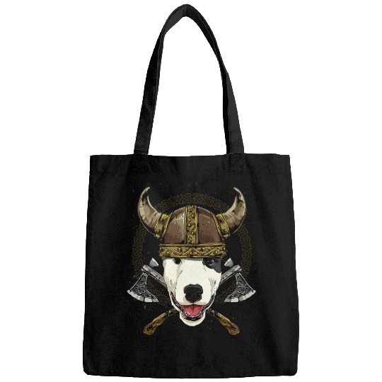 Viking Bull Terrier Renaissance Norse Pagan Valhalla Pet Dog Bags