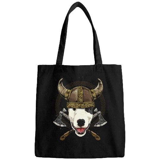 Viking Bull Terrier Renaissance Norse Pagan Valhalla Pet Dog Bags
