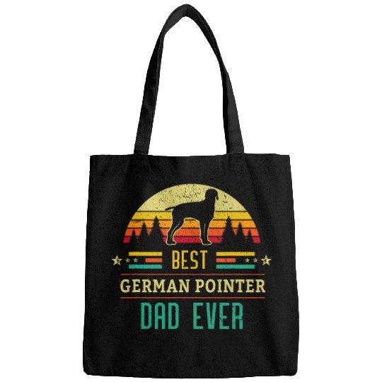 Mens German Shorthaired Pointer dog vintages Artsy Retro DAD Bags