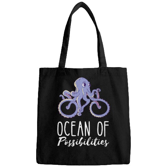 Ocean Of Possibilities Sea Monster Cycling Octopuss Kraken Bags