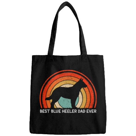 Mens Retro Style vintages bests Blue Heeler Dad Ever Fathers Day Bags