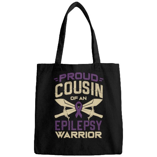 Proud cousin of an epilepsy warrior Epilepsy awareness 1 Bags