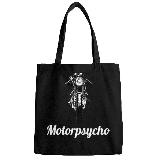Motorpsycho vintages Cafe Racer Motorcycle Gift Idea 23 Bags