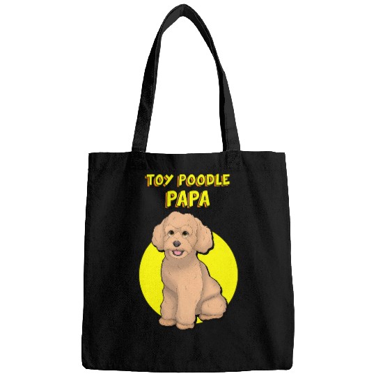 Toy Poodle Papa Apricot Toy Poodle Dog Father Bags