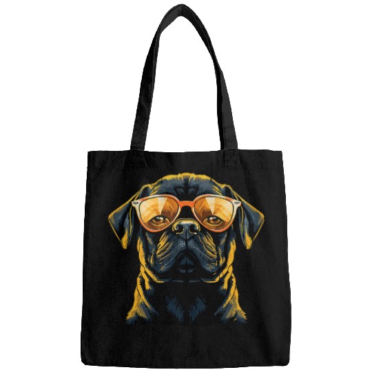 Pug with Sunglasses 3 Bags