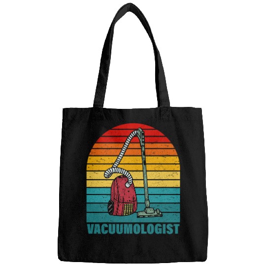 Vacuumologist Cleaning Retro Custodian Crew Janitor Squad Bags