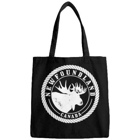 Newfoundland Canada Moose vintages Hiking Nature Canadian Bags