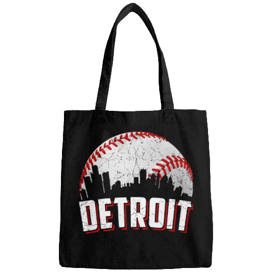 vintages Baseball Graphic Detroit For Men Women Kids Bags