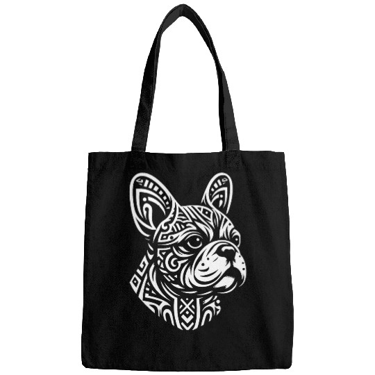 Tribal Frenchie Dog Breed Bags