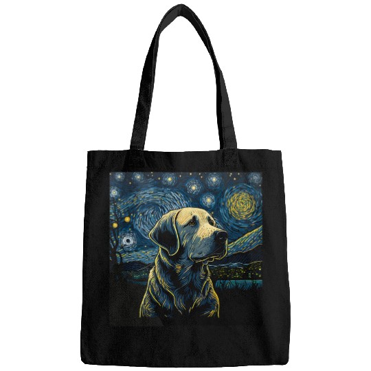 Labrador Lab Dog Starry Night Van Gogh Labrador Mom Dad 39 Bags
