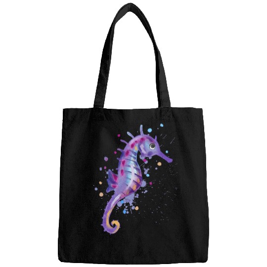Discover Seahorse Aquarium Beach Bags