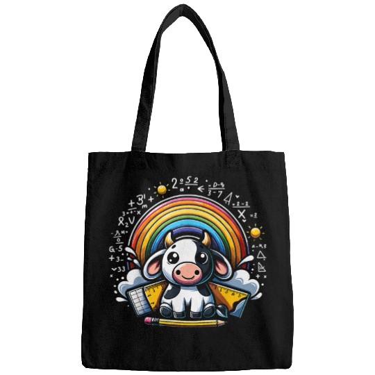 I Love Math And Cows Costume Teachers Students 21 Bags