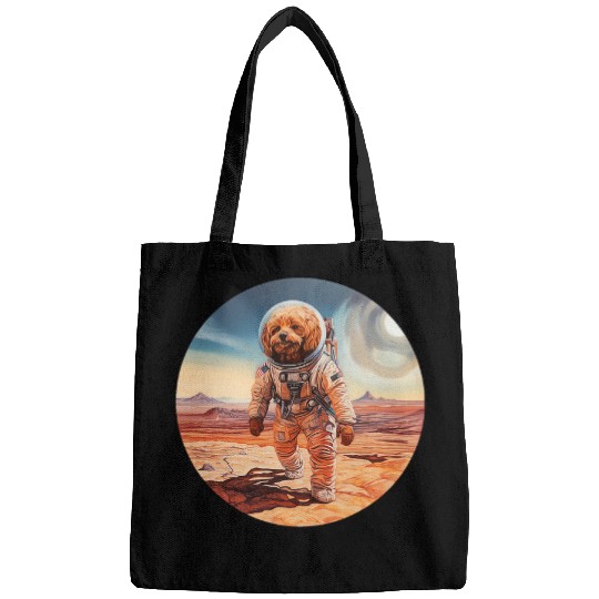 Toy Poodle Mars Funny Dog Astronaut 2 Bags