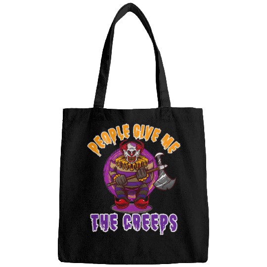 Scary Clown 2People Give Me the Creeps Horror Movie Bags