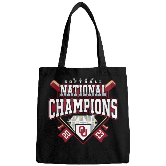 Oklahoma Sooners National Champs Softball Diamond Black Bags