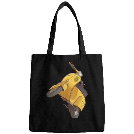 vintages 1950s 125cc Yellow Scooter 2Road Bikes Riding Bags