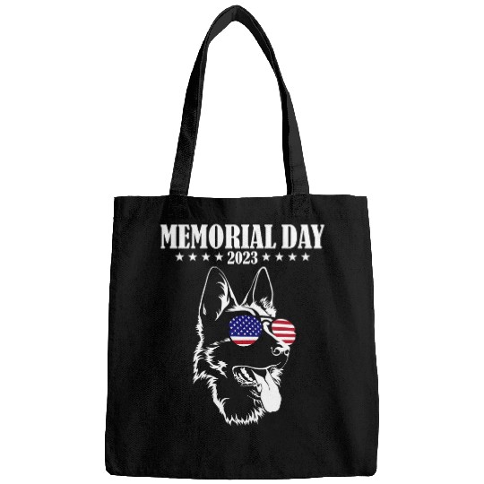 Memorial Day German Shepherd Bags