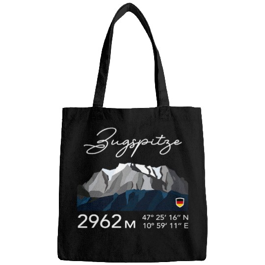 Mount Zugspitze Mountain Hike Germany Hiking Climbing Gifts Bags