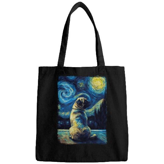 Pug Starry Night 1 Bags