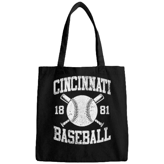 vintages Cincinnati Graphic Baseball Lover Outfits Men Women Bags