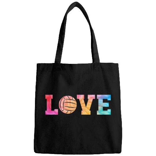 Volleyball Tie Dye Cute Funny Volleyball Lovers Player Bags