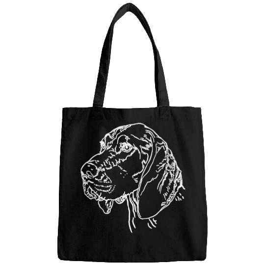Hand drawn German shorthaired pointer dog Puppy Owner Bags