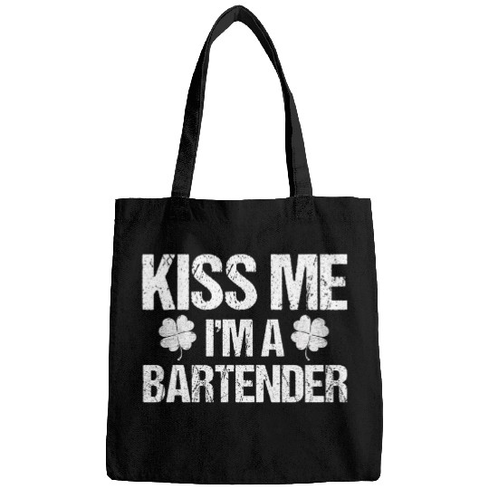 kisss Me Im A Bartender 2Irish Pride and Saint Patricks Day Bags