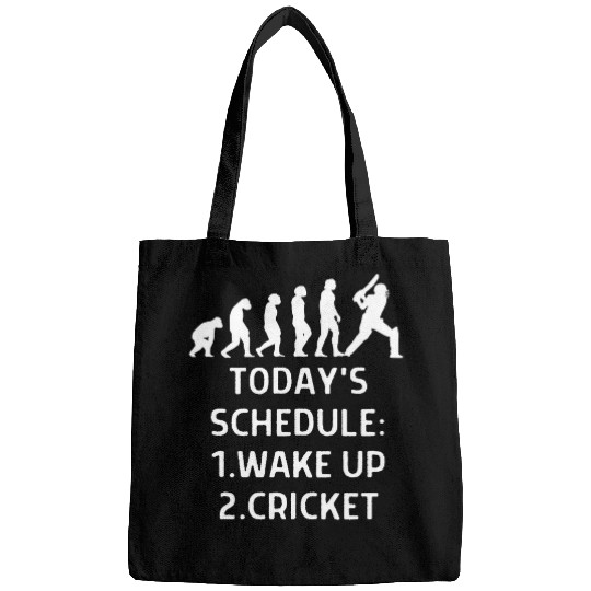 Todays Schedule 1Wake Up 2 Cricket Outfit Women Men Bags
