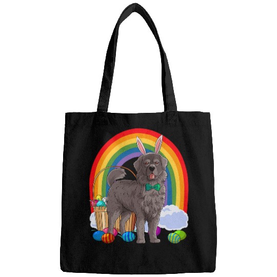 Newfoundland Dog Easter Eggs Bunny Bags