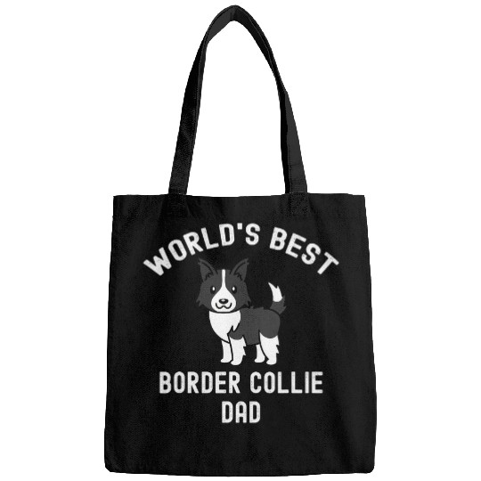 Worlds bests Border Collie Dad Dog 2 Bags