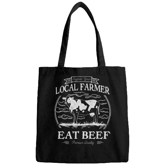 Support Your Local Farmer Eat Beef Bags