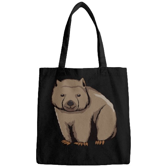 Wombat Art Design Illustration Wombat Bags