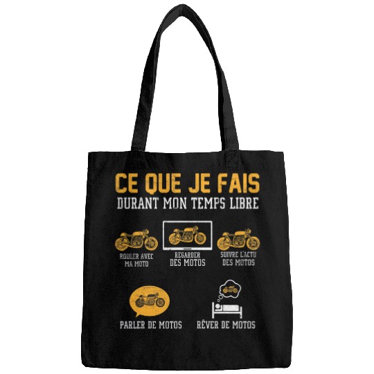 What I do in my frees time Cafe Racer Motorcycle Bags