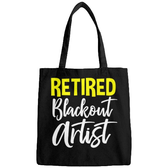 Retired Blackout Artist Sobriety Gifts Sober for Men Women Bags
