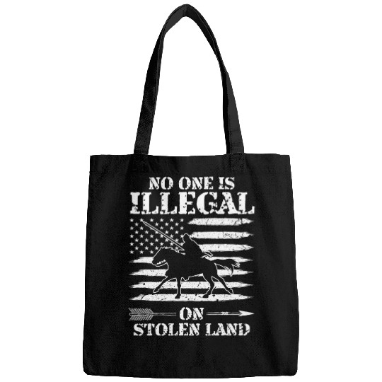 No one is illegal on stolen Land Indigenous Immigrants 5 Bags