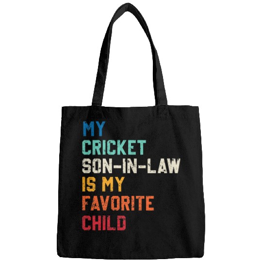 vintages My Cricket Son In Law Is My Favorite Child Funny Bags