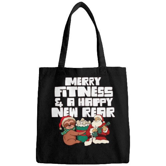 Merry Fitness And A Happy New Rear Gym Christmas Workout Bags