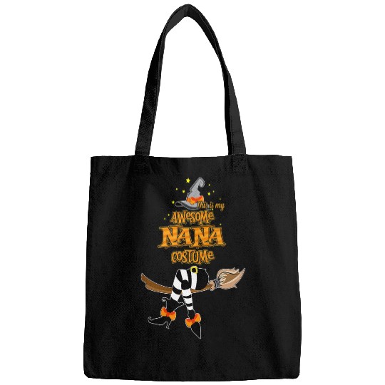 Womens This Is My Awesome Nana Costume Halloween Art Gift Bags
