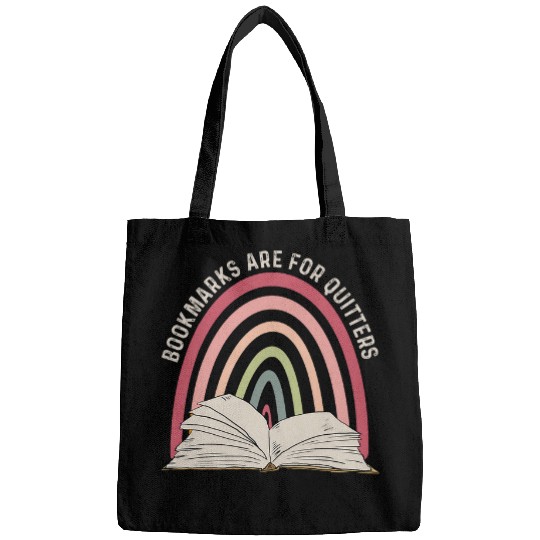vintages Bookmarks Are For Quitters Reading Librarian Rainbow Bags