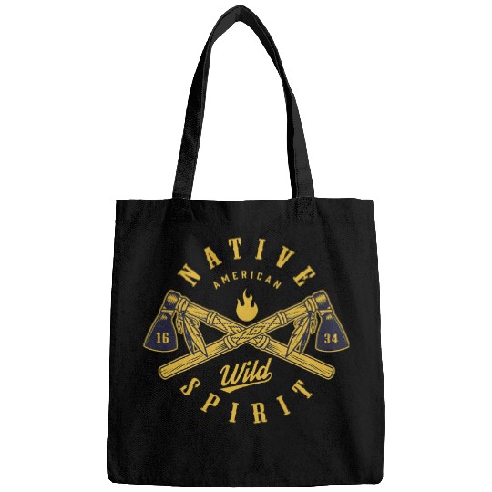 Native American Spirit Motorcycle Skull Indian Chief Vintage Bags