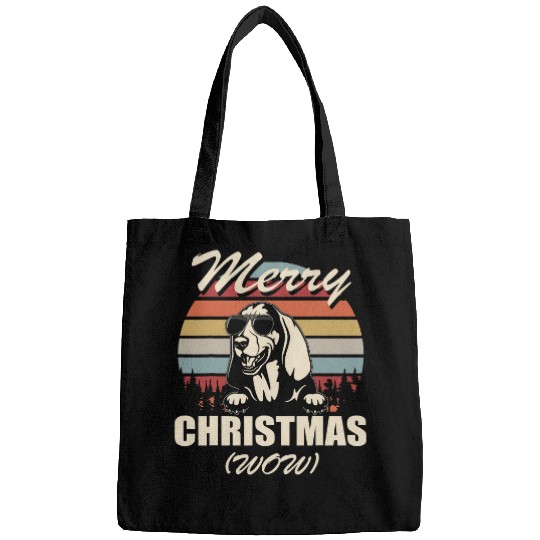 Merry Christmas from Basset Hound funny Christmas gift Bags