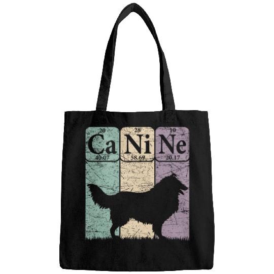 Rough Collie Periodic Table Elements Rough Collie Dog Lover 7 Bags