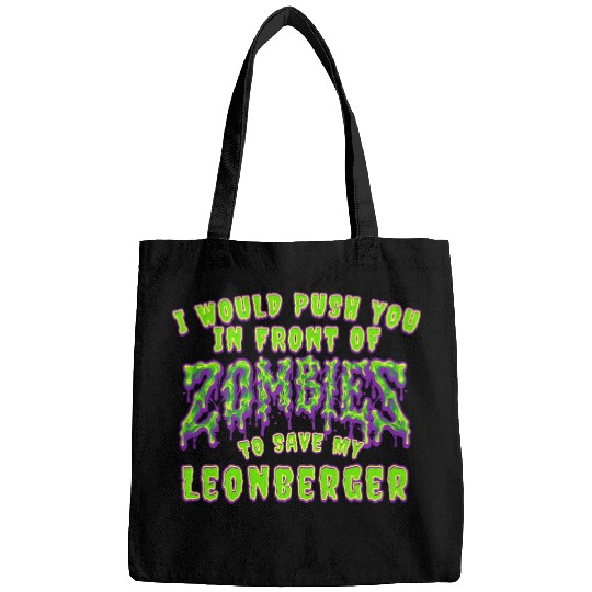 Push You In Zombies To Save Pekingese Funny Peke Humor Bags