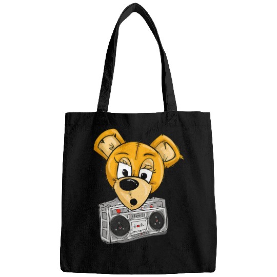 Teddy Bear Radio by San Francisco Street Artist Zamiro Bags