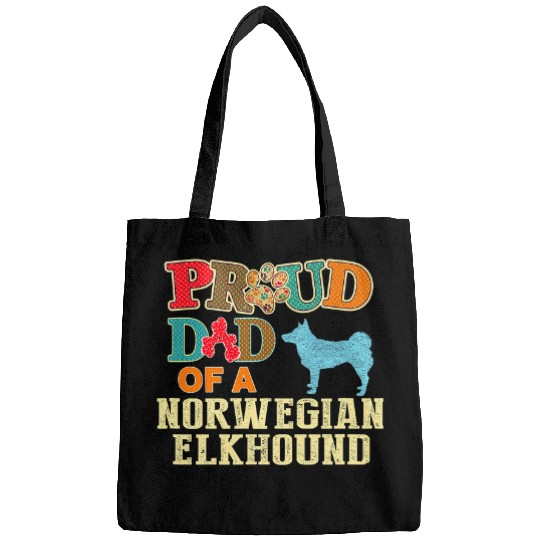 Norwegian Elkhound Design for Norwegian Elkhound Dog Lovers Bags