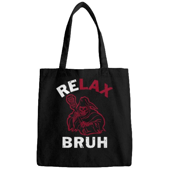 Relax Bro Lacrosse LAX Stick vintages Lacrosse Player 1 Bags